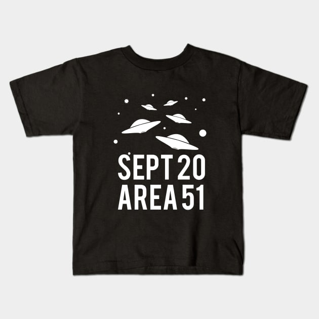 Sept 20 Area 51 Kids T-Shirt by cypryanus